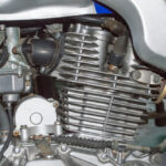 sistemas de enfriamiento de motos, imagen con sistema por aire